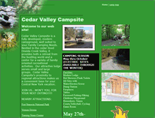 Tablet Screenshot of cedarvalleycampsite.com